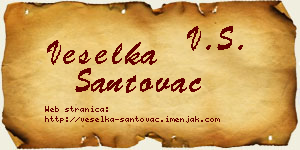 Veselka Santovac vizit kartica